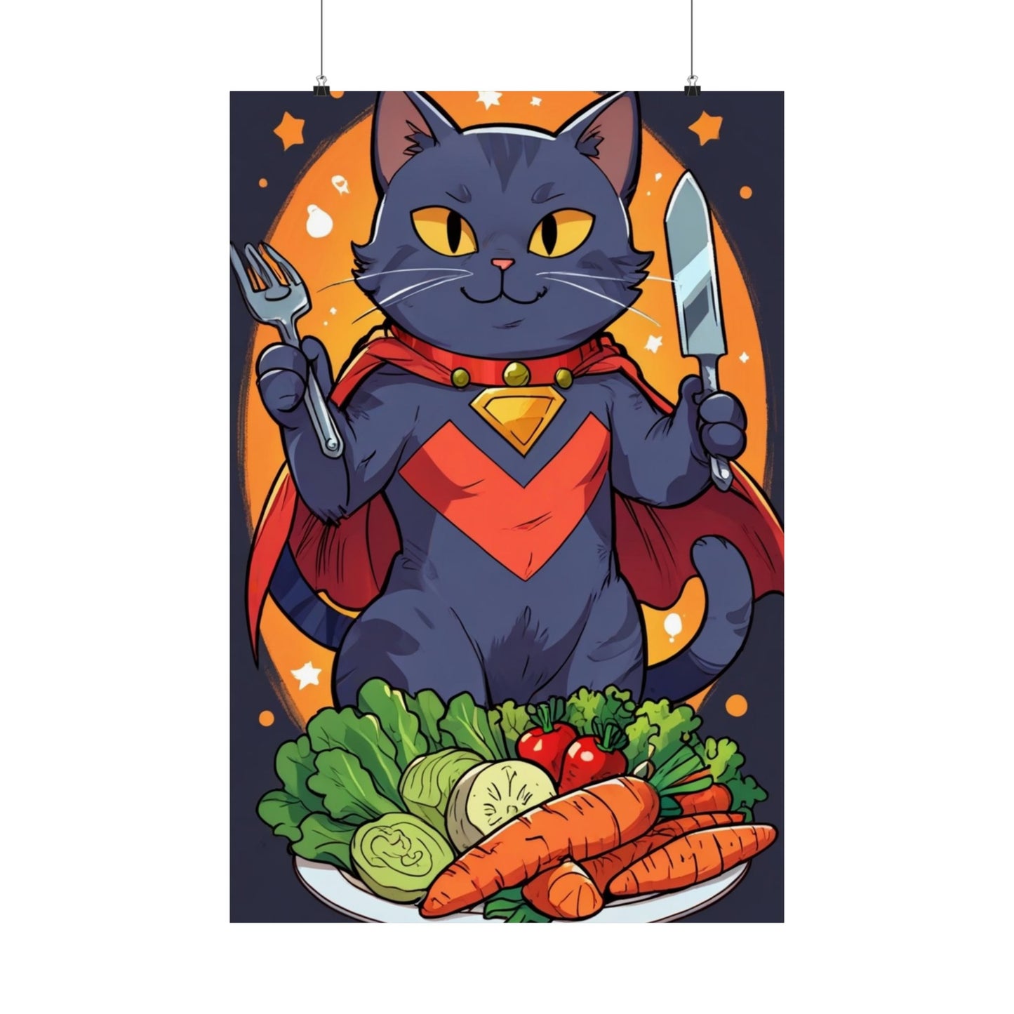 Super Cat’s Secret to Super Strength: Eat Your Greens!